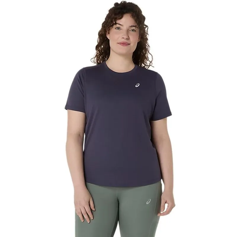 No Fade Technology ASICS Womens Silver SS Running Top