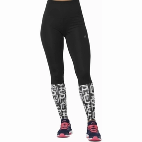 Travel Outfit Trend Seeker Asics High Waist Womens Long Running Tights - Black