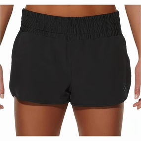Asics Woven Womens Running Shorts - Black Beach-Ready Look Summer Essential