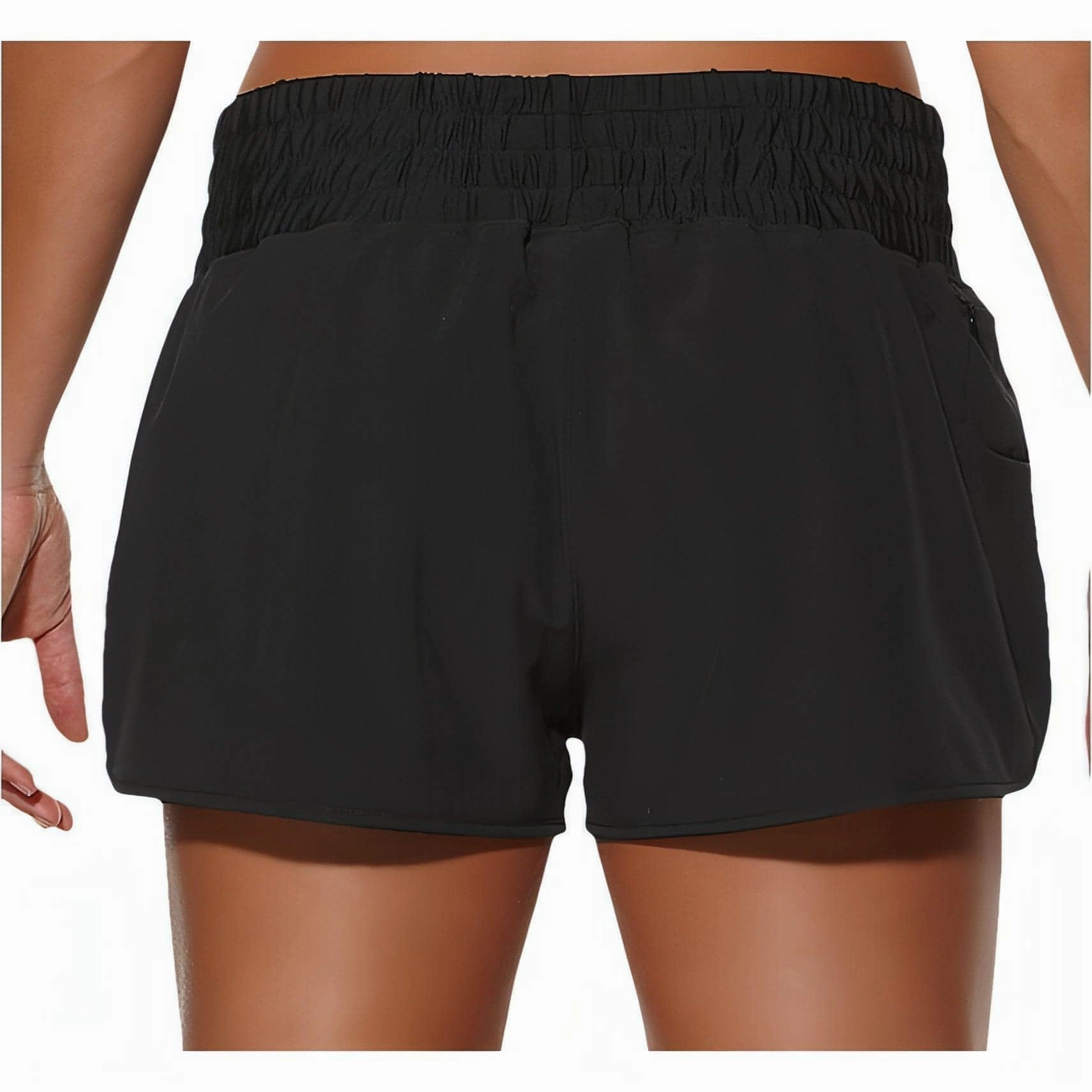 Airy Feel All Season Wear Asics Woven Womens Running Shorts - Black