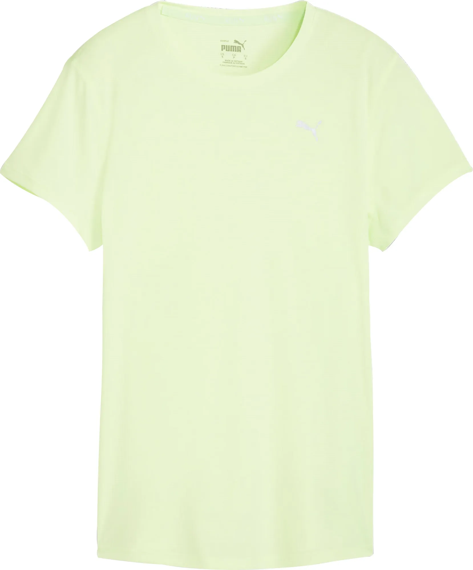 Puma Run Favourite Velocity Short Sleeve Womens Running Top - Green Cool Comfort