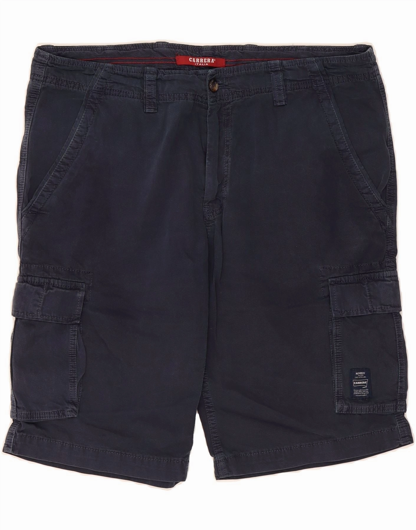 dancewear CARRERA Mens 618 Cargo Shorts W36 Large Navy Blue Cotton