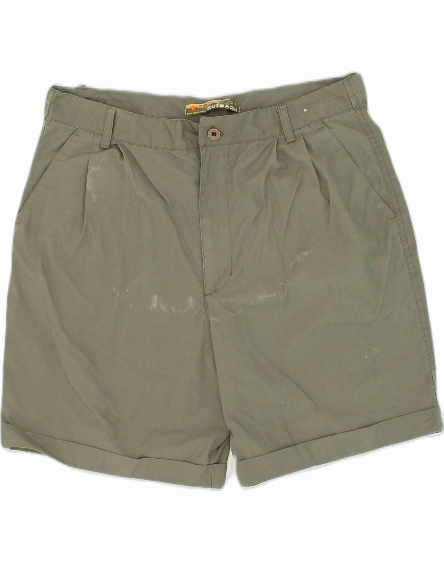 AUSTRALIA OUTBACK Mens Casual Shorts IT 54 2XL W38  Khaki Polyester Performance Ready prom night