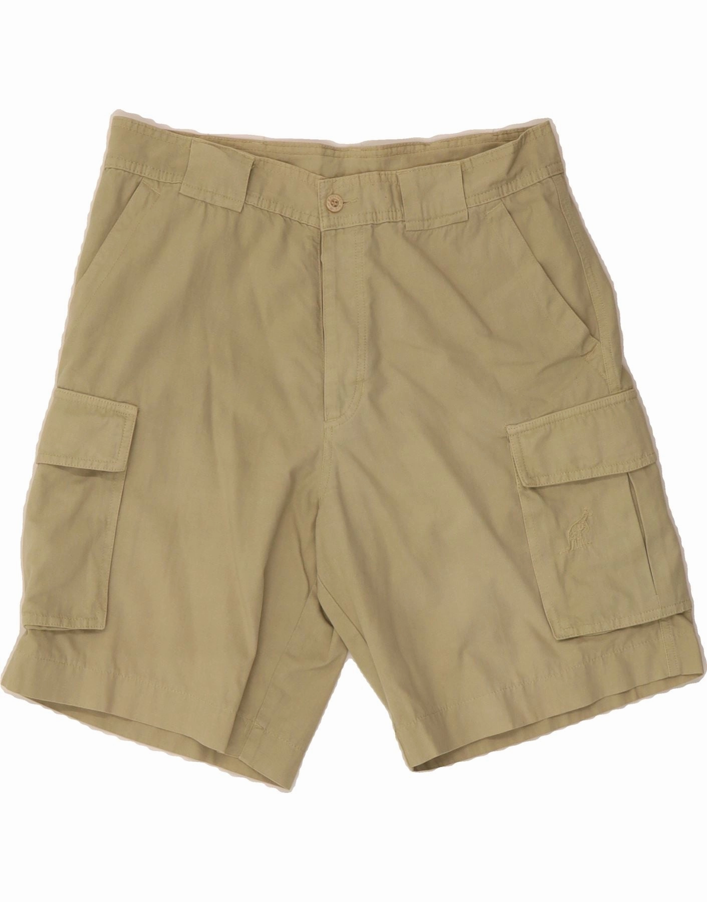 AUSTRALIAN L'ALPINA Mens Cargo Shorts IT 48 Medium W34 Beige Cotton Comfort Fit