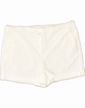 Move Flow Quick Layer Wear AUSTRALIAN L'ALPINA Mens Chino Shorts IT 54 2XL W40  White Polyester