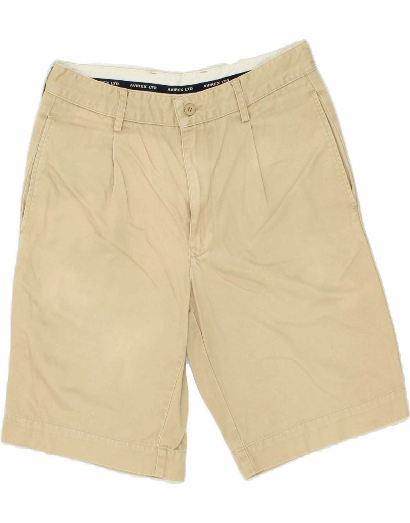 mesh ventilation water sports clothing AVIREX Mens Chino Shorts W31 Medium  Beige Cotton