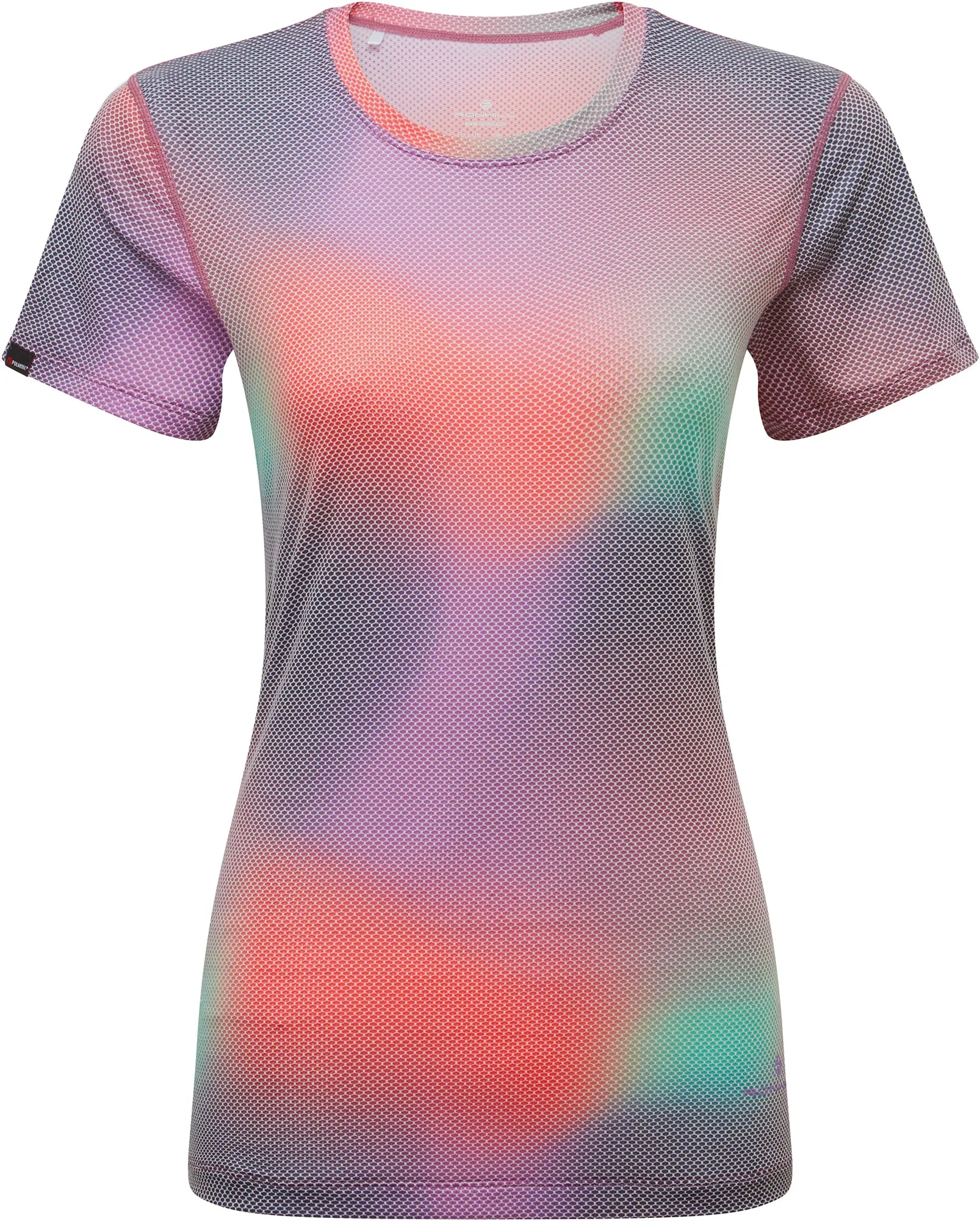 Classic Color Ronhill Tech Golden Hour Short Sleeve Womens Running Top - Purple