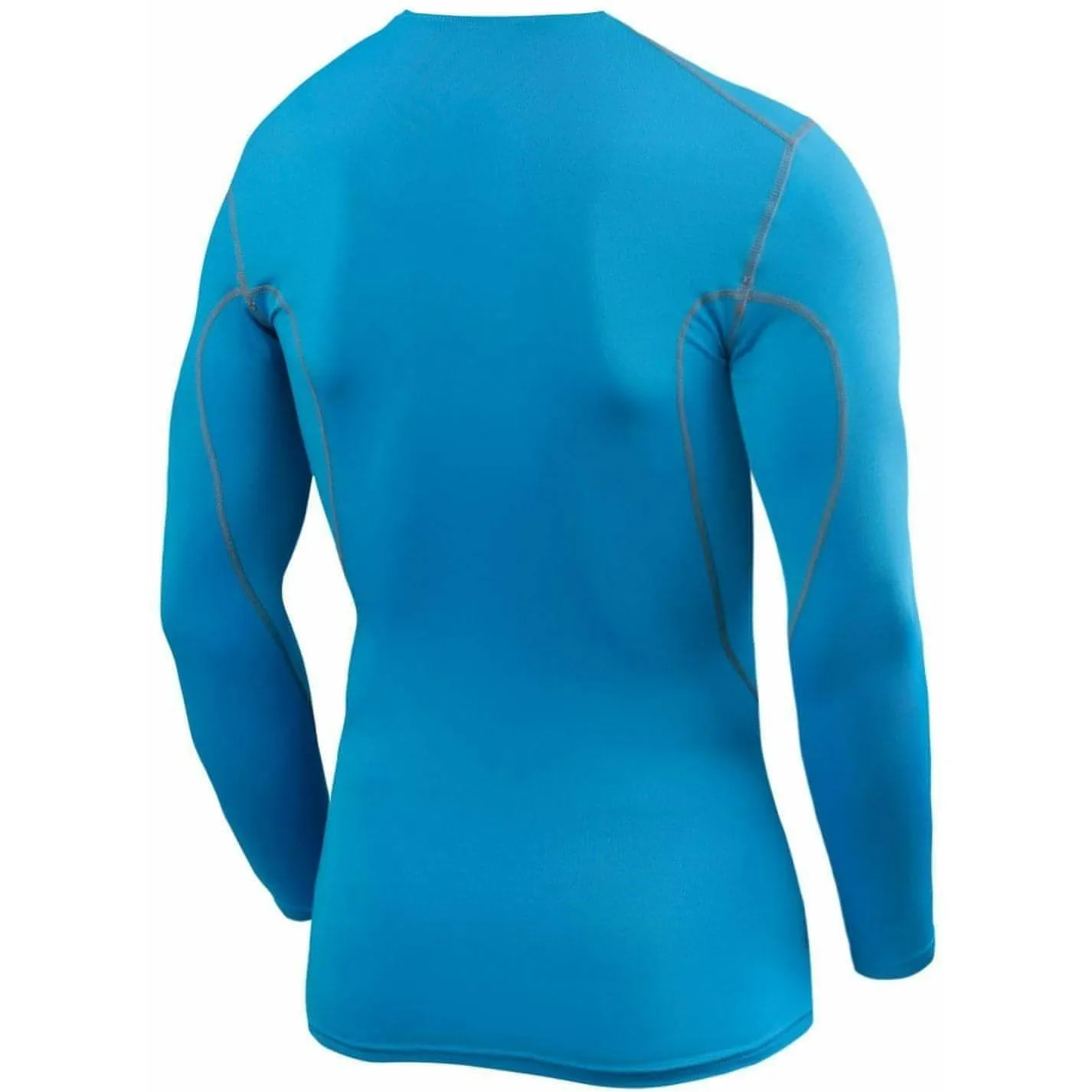 TCA Pro Performance Mens Long Sleeve Compression Top - Blue Flattering Shape Essential Top