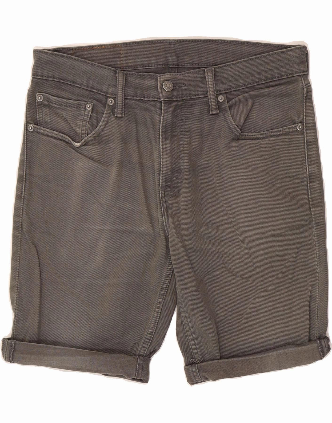 LEVI'S Mens 511 Denim Shorts W32 Medium Grey Cotton multiple pockets vacation look