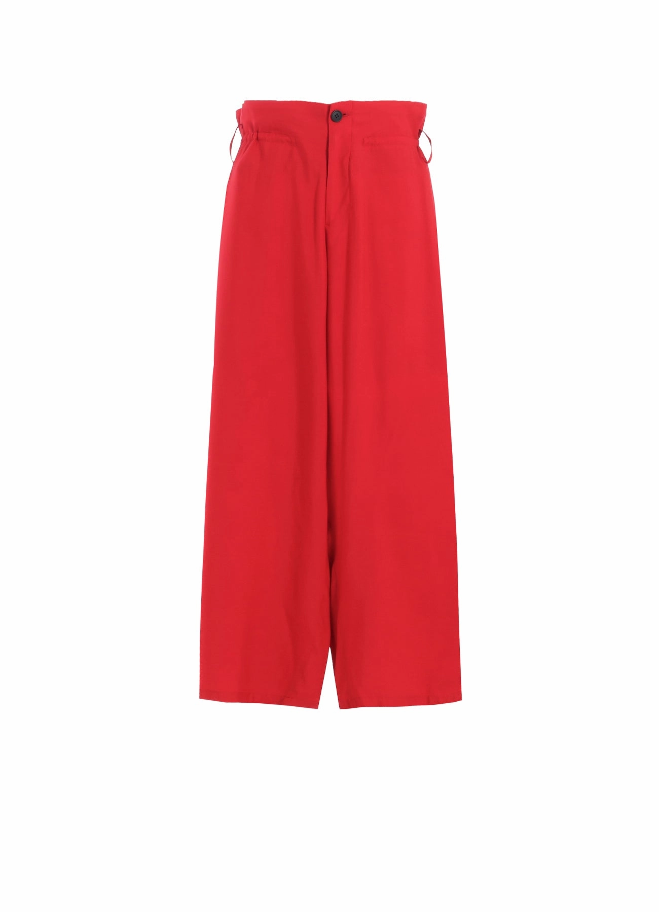 BACK SATIN CROSS WAIST STRING TUCK PANTS StaticDissipativeFabric