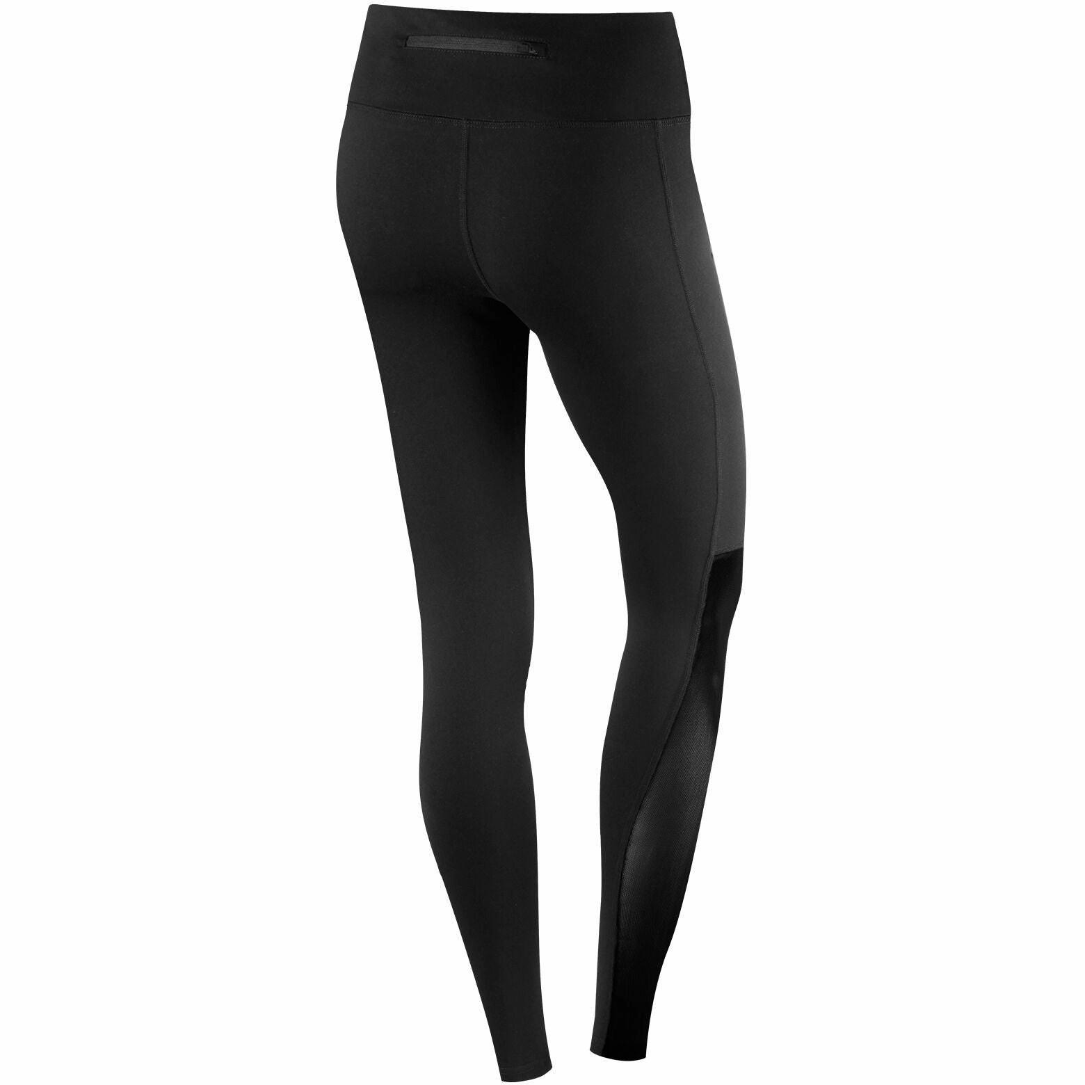 TCA Pro Performance MeshLuxe Womens Long Running Tights - Black Flexible Wear Morning Stretch Fade Resistant For Kids