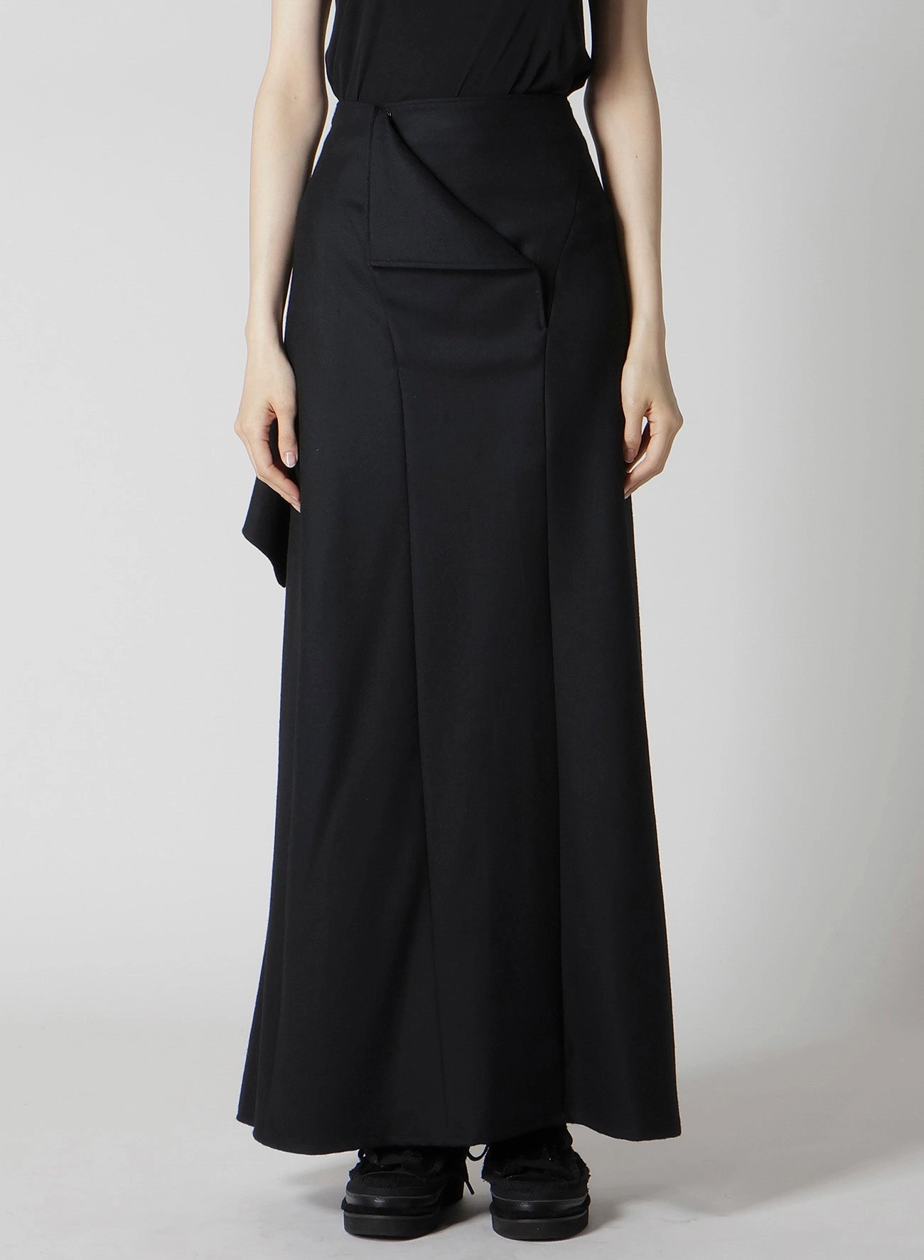 W/SAXONY  B DRAPED HIGH WAIST SKIRT Active Comfort Wear Performance Support