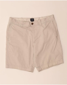 Effortless Look Smooth Fabric J. CREW Mens Chino Shorts W31 Medium Off White
