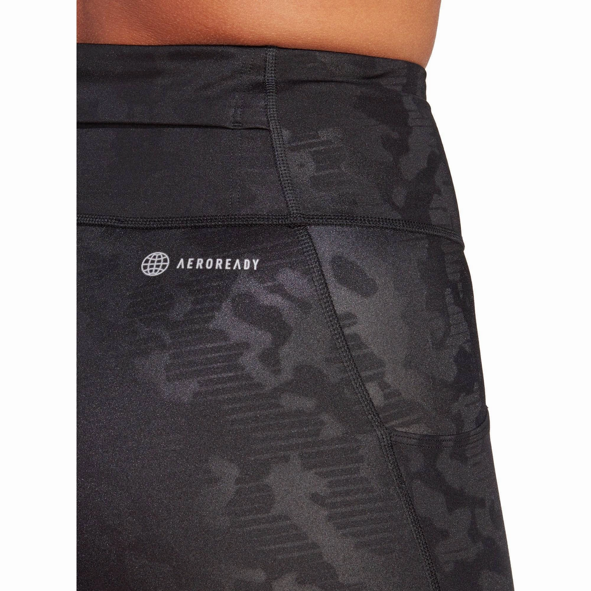 adidas DailyRun Embossed High Rise Womens 7/8 Running Tights - Black All terrain Comfort Seeker Four Way