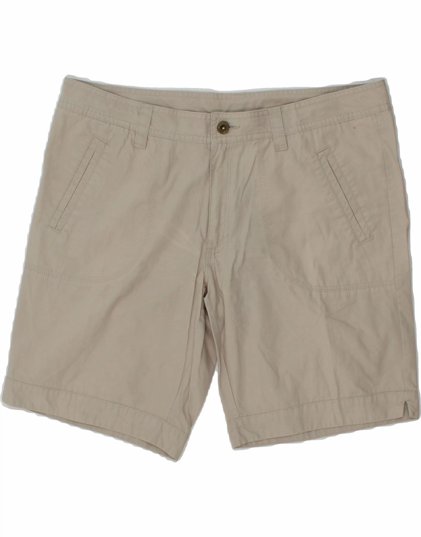 Active Flex Fit CHAMPION Mens Chino Shorts XL W36 Grey Cotton