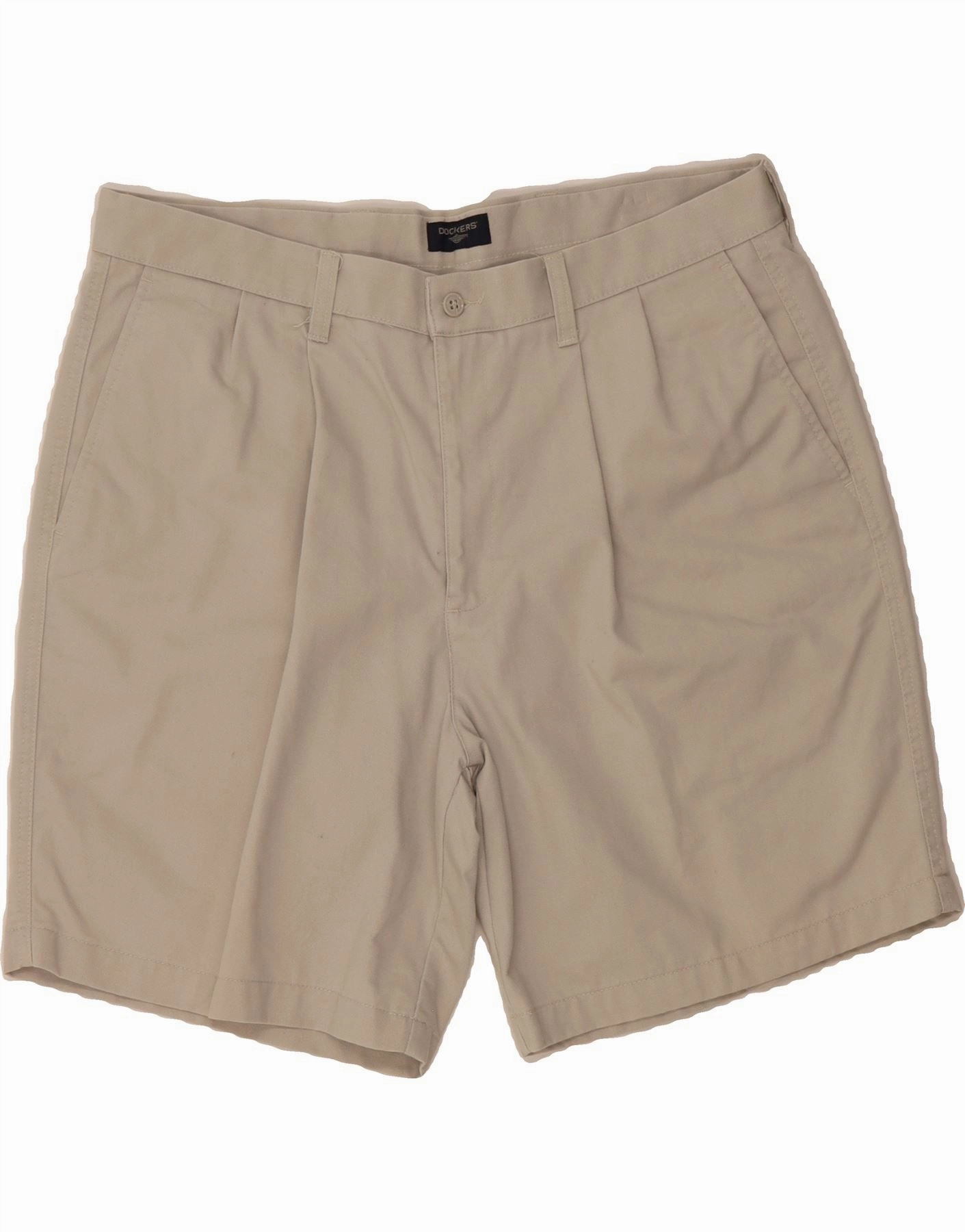 men's fashion Quick Layer DOCKERS Mens Pegged Chino Shorts W38 XL Beige Cotton