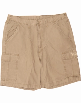 WRANGLER Mens Cargo Shorts W40 XL  Brown Cotton All Season Slim Waistband