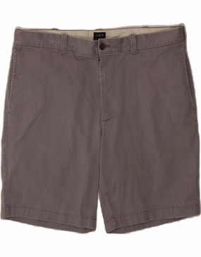 delivery work J. CREW Mens Chino Shorts W36 Large Grey Cotton