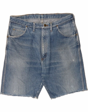 WRANGLER Mens Denim Shorts W36 Large Blue Cotton DIY project
