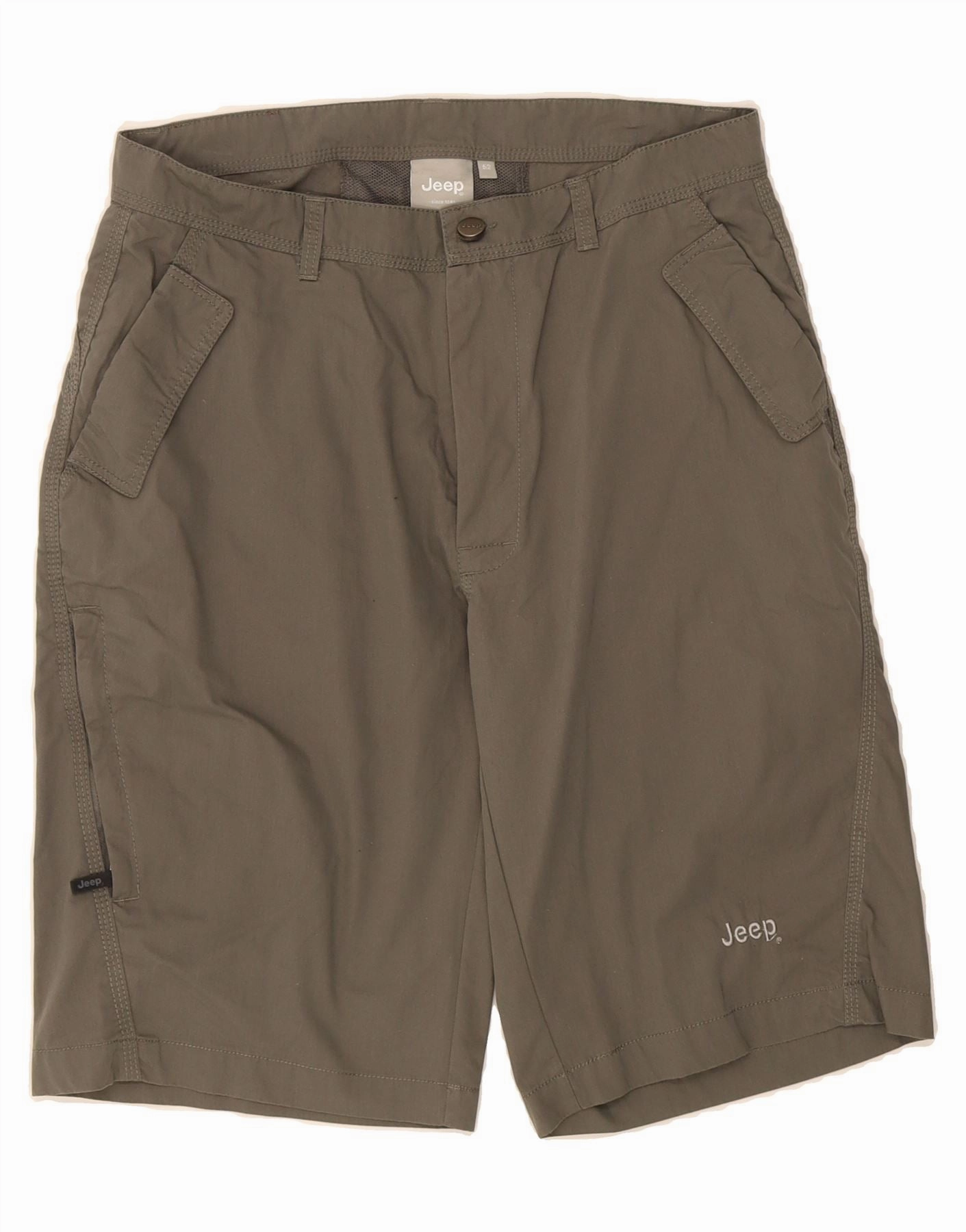 Unisex Design Wrinkle resistant fabric JEEP Mens Cargo Shorts IT 52 XL W34 Khaki Cotton