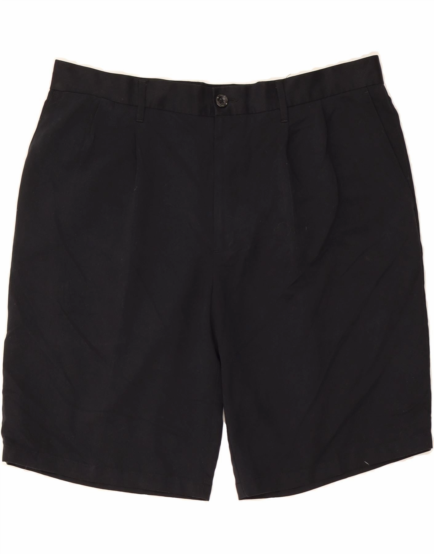 Roomy Waist Quick Movement Fit DOCKERS Mens Pegged Chino Shorts W36 Large Navy Blue Polyester