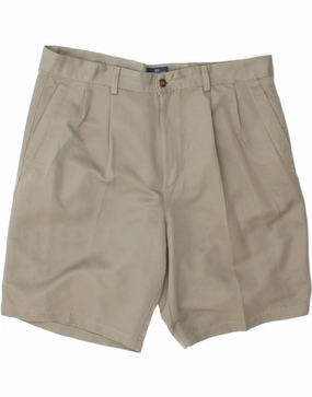 DOCKERS Mens Pegged Chino Shorts W38 XL Green Chevron Polyester All Weather Fit Contemporary Design