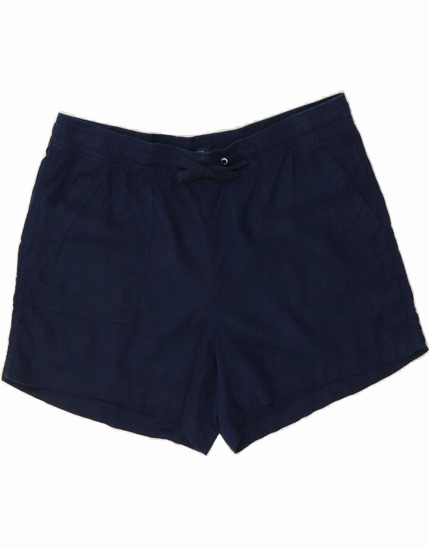 NAUTICA Mens Casual Shorts XL W38 Navy Blue Linen Everyday Feel Beachwear