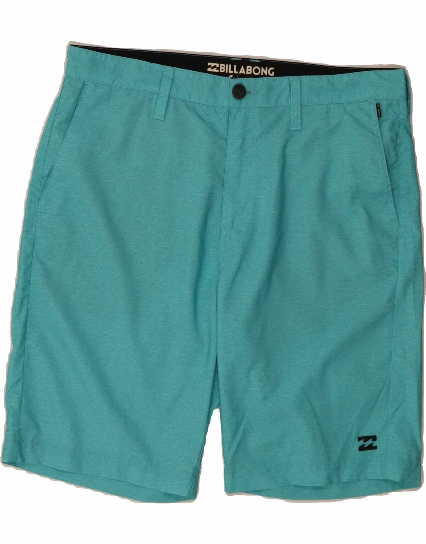 checked shorts Slip Resistant Inner Lining BILLABONG Mens Chino Shorts W34 Large  Blue Polyester