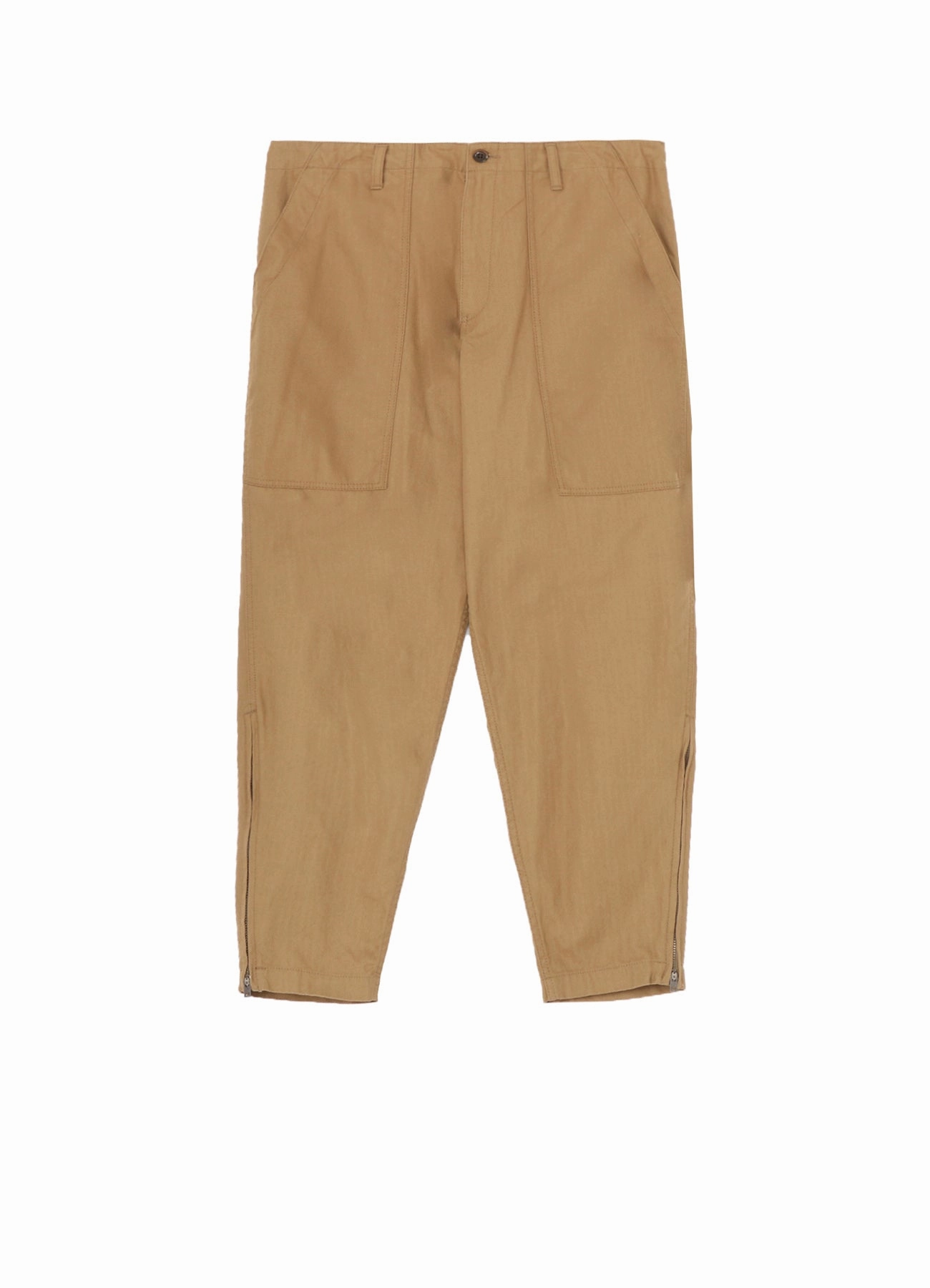 BLACK SCANDAL HERRINGBONE HEM ZIP PAINTER PANTS Casual Movement Non Restrictive Cut