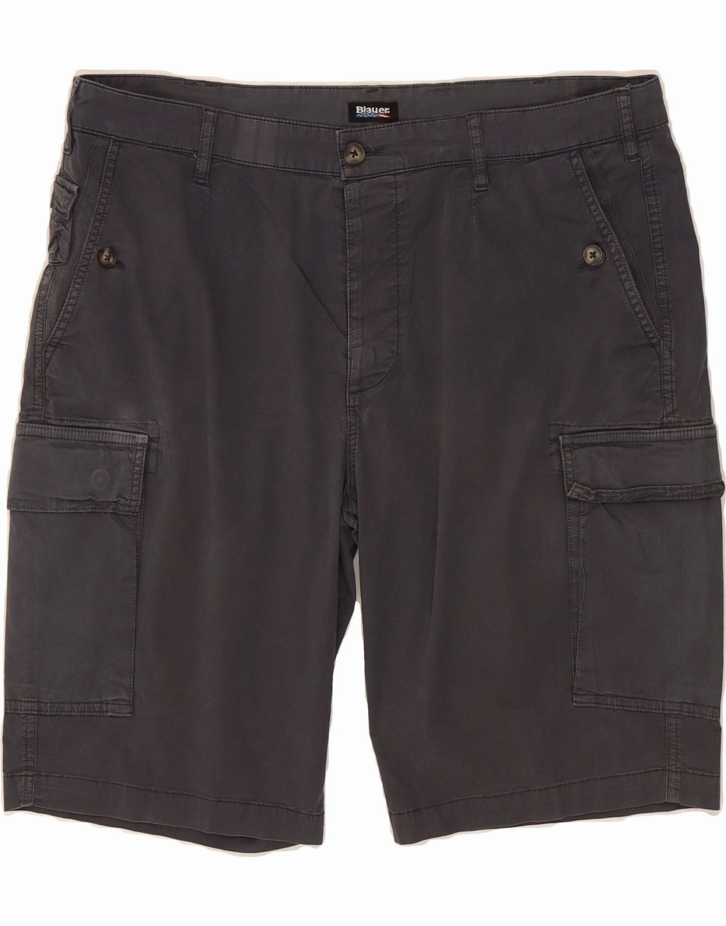BLAUER Mens Cargo Shorts W38 XL Grey Cotton Street Ready