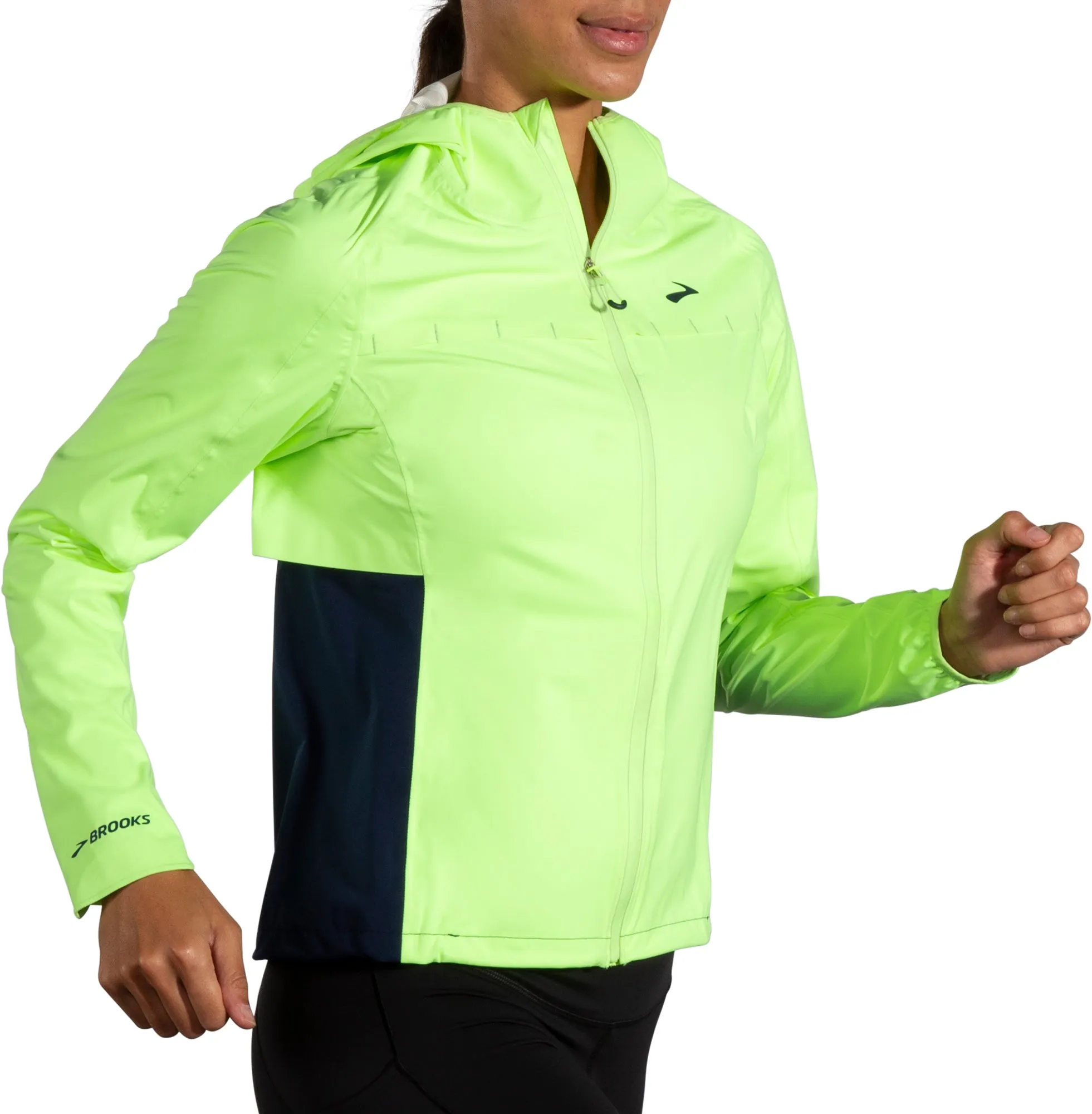 Cologne Brooks High Point Waterproof Womens Running Jacket - Green