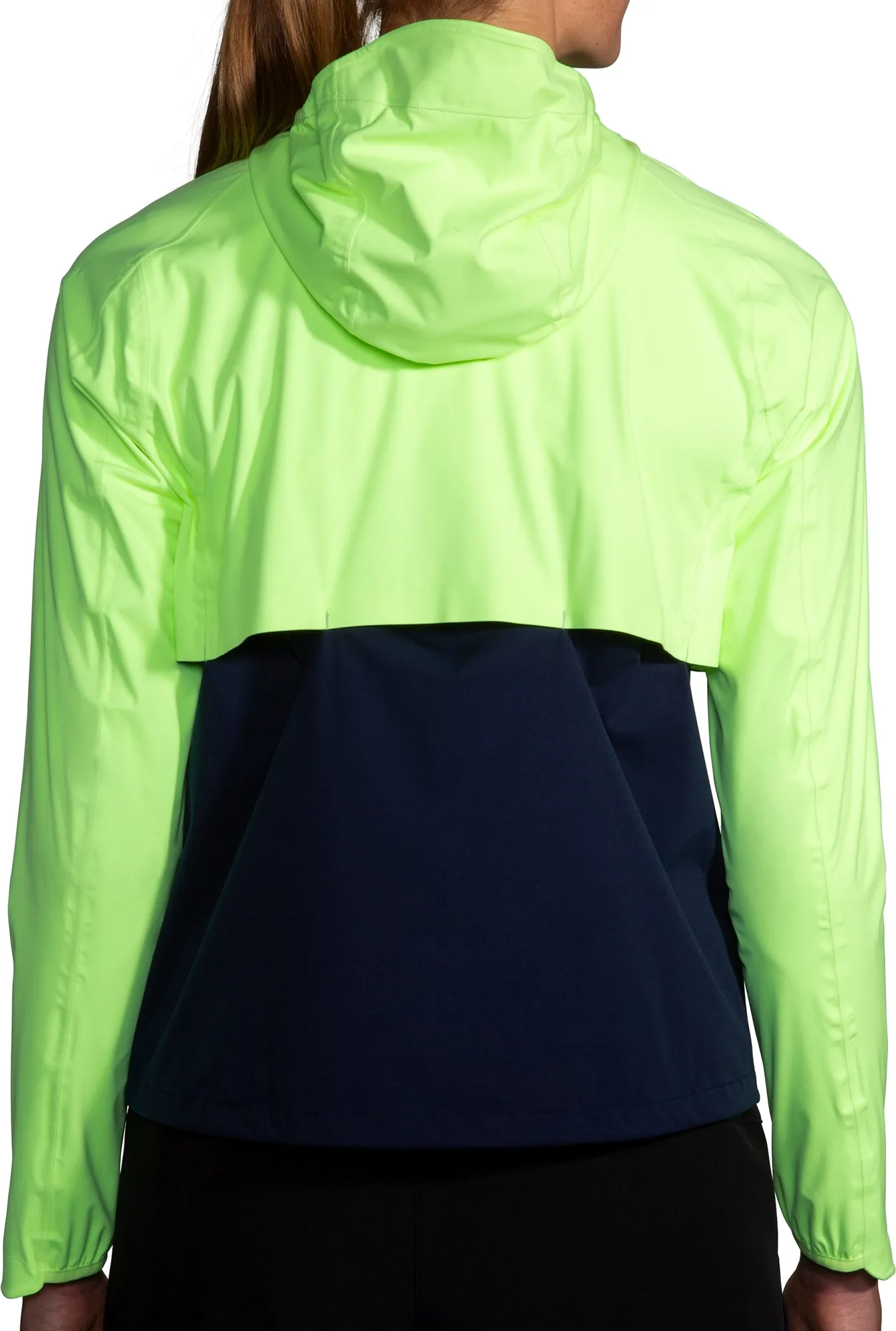 Under Shell Preppy Brooks High Point Waterproof Womens Running Jacket - Green