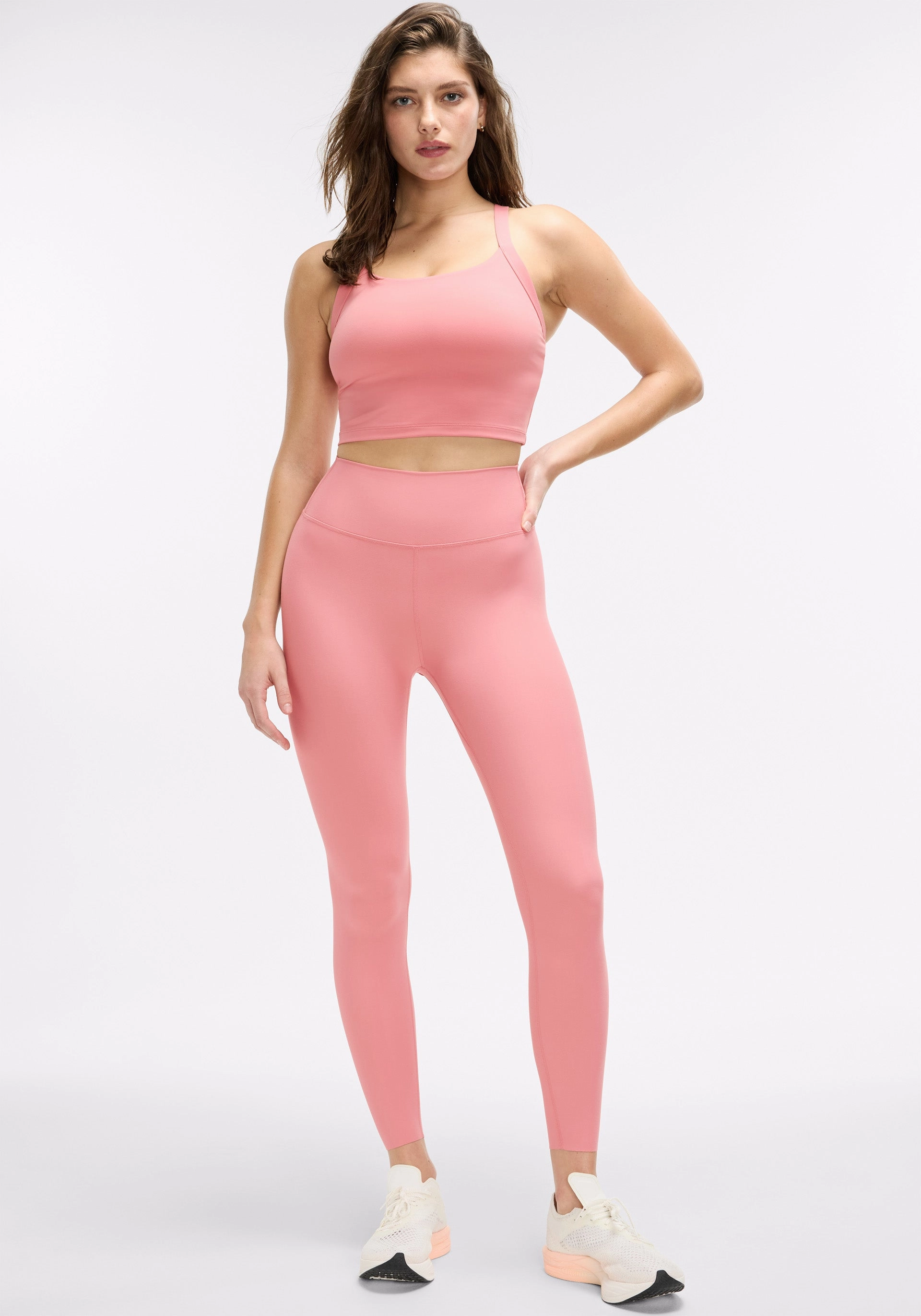 Blush Soft Sport Set Minimalist Style Holiday Outfit No Compression