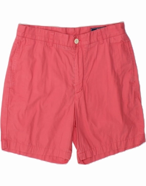 Breathable Side Vents VINEYARD VINES Mens Chino Shorts W32 Medium Pink Cotton