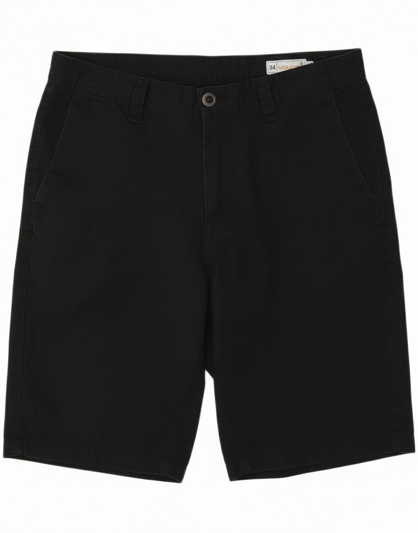Everyday Flex Wear Spandex shorts VOLCOM Mens Chino Shorts W34 Large  Black Polyester
