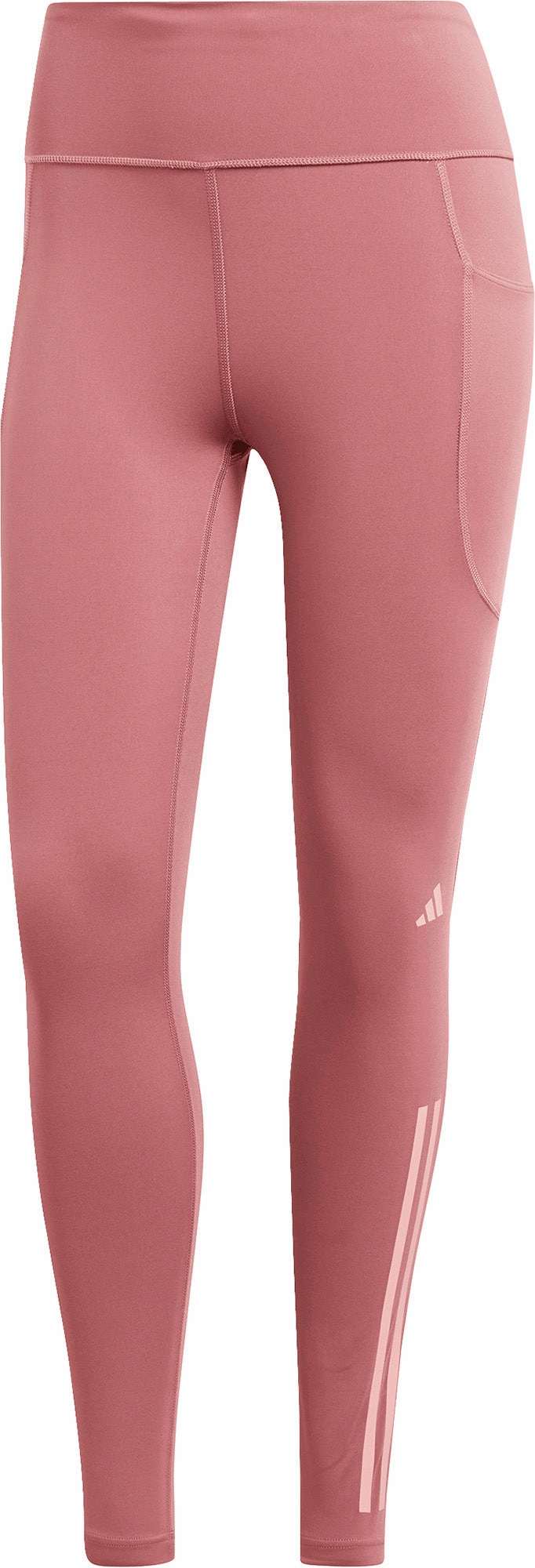 For Men Airport Travel adidas DailyRun 3 Stripes Womens 7/8 Running Tights - Pink