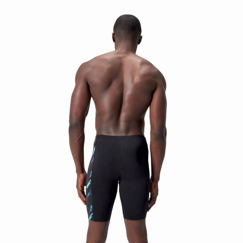 Speedo Mens Hyperboom Panel Jammer Reflective Trims space-saving