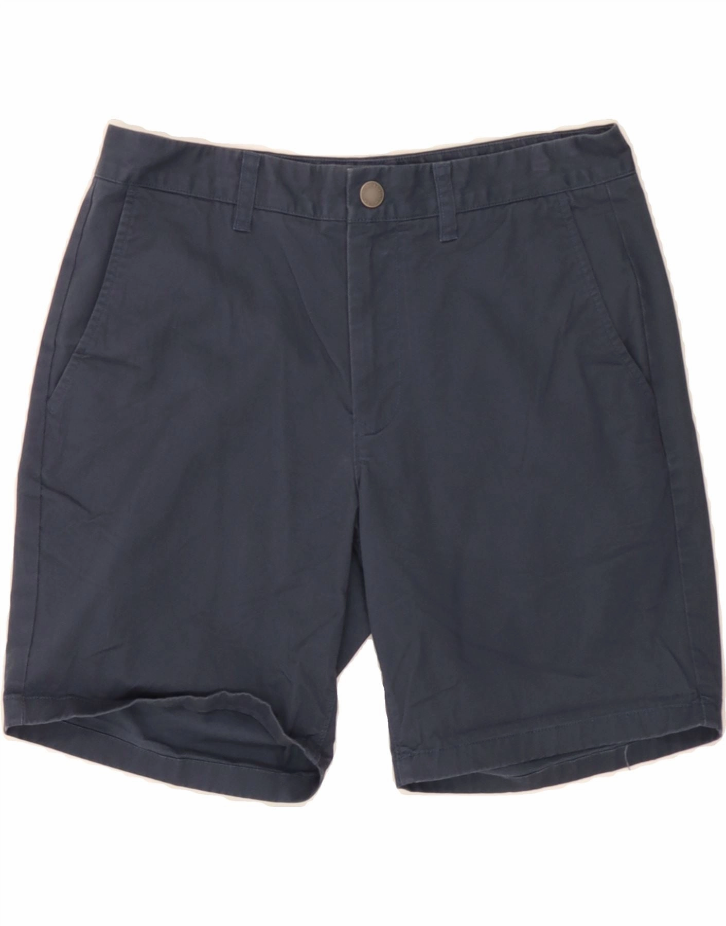 BONOBOS Mens Chino Shorts W31 Medium Navy Blue Cotton Perfect Fit