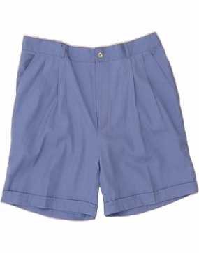 WEST STORY Mens Pegged Chino Shorts W34 Large Blue agriculture industry Wide Leg Opening