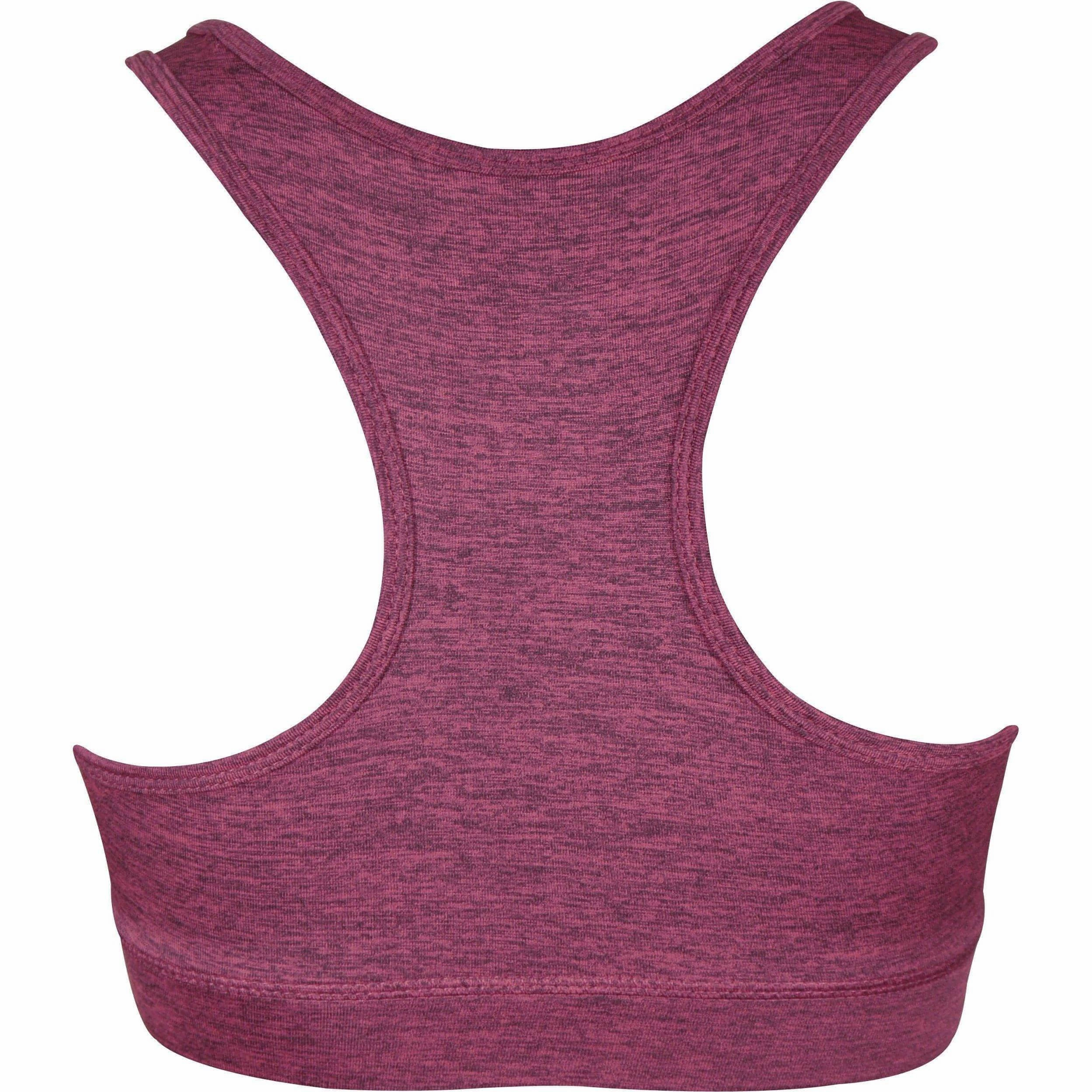 More Mile Train To Run Womens Running Crop Top - Purple Smooth Comfort