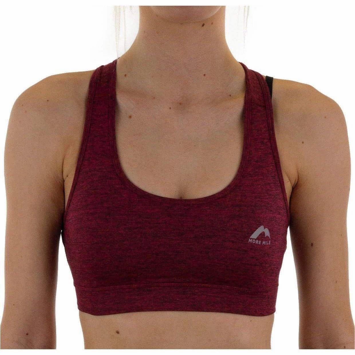Soft Padding More Mile Train To Run Womens Running Crop Top - Purple