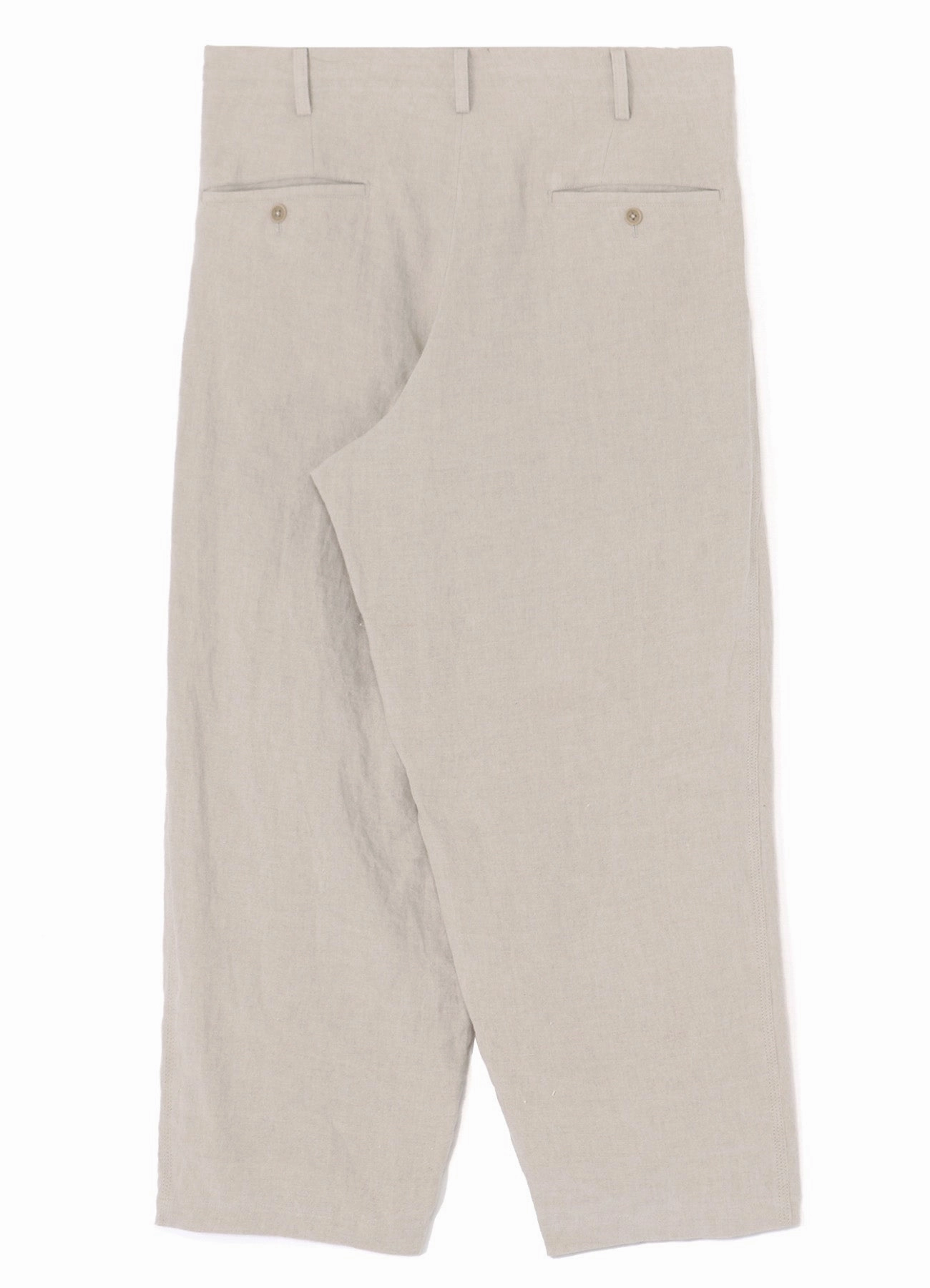high waisted 40 LINEN TRIPLE STITCH PANTS