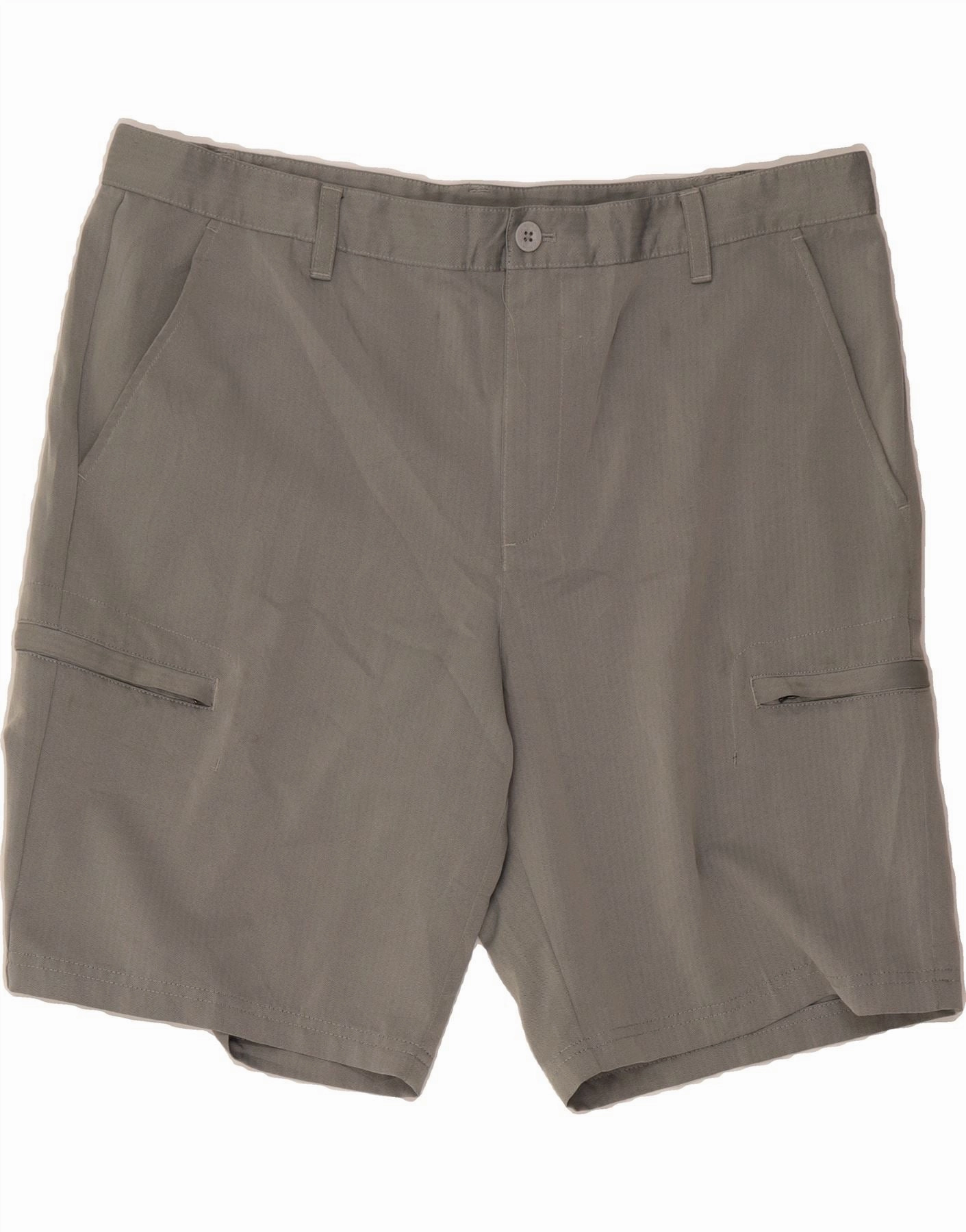 sports industry IZOD Mens Cargo Shorts W40 XL Grey Polyester