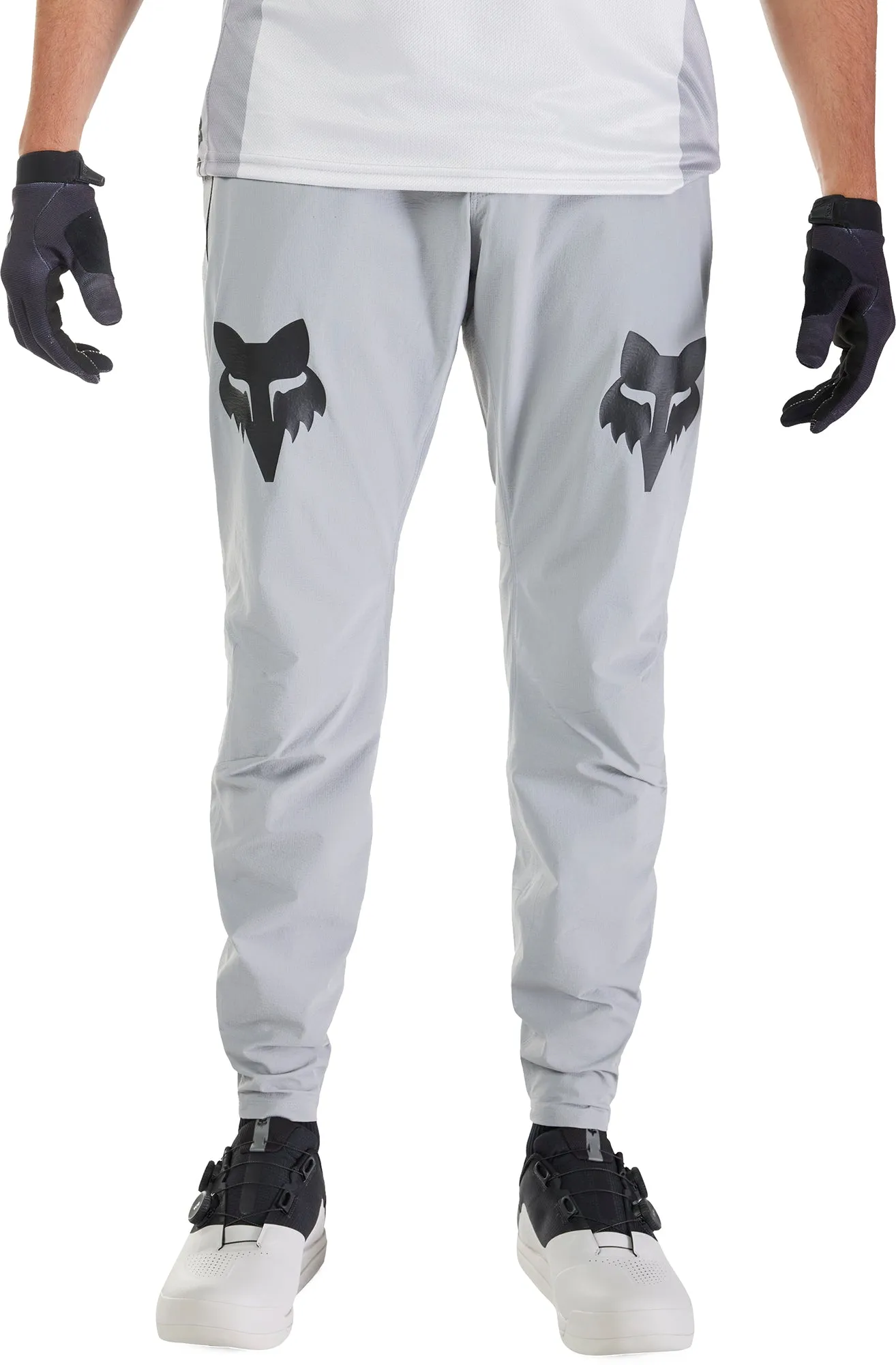 All Day Use Contoured Panel Design Fox Ranger Grid Mens Cycling Trousers - Grey