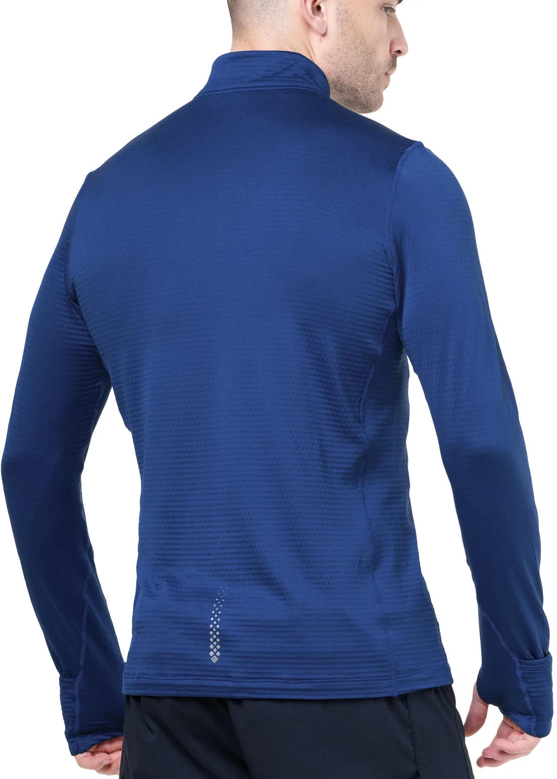 Ronhill Tech Winter Half Zip Long Sleeve Mens Running Top - Blue Active Lifestyle