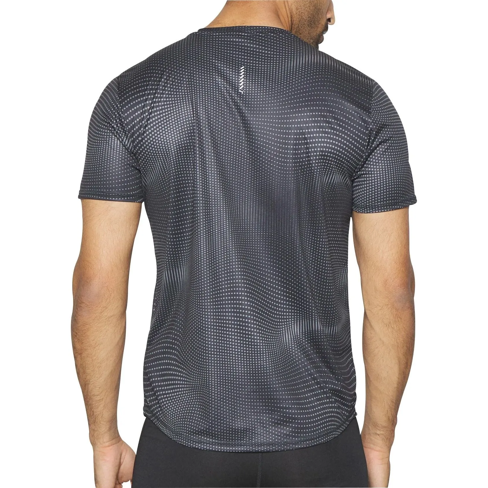 Puma Favourite Short Sleeve Mens Running Top - Black Flexible Neckband