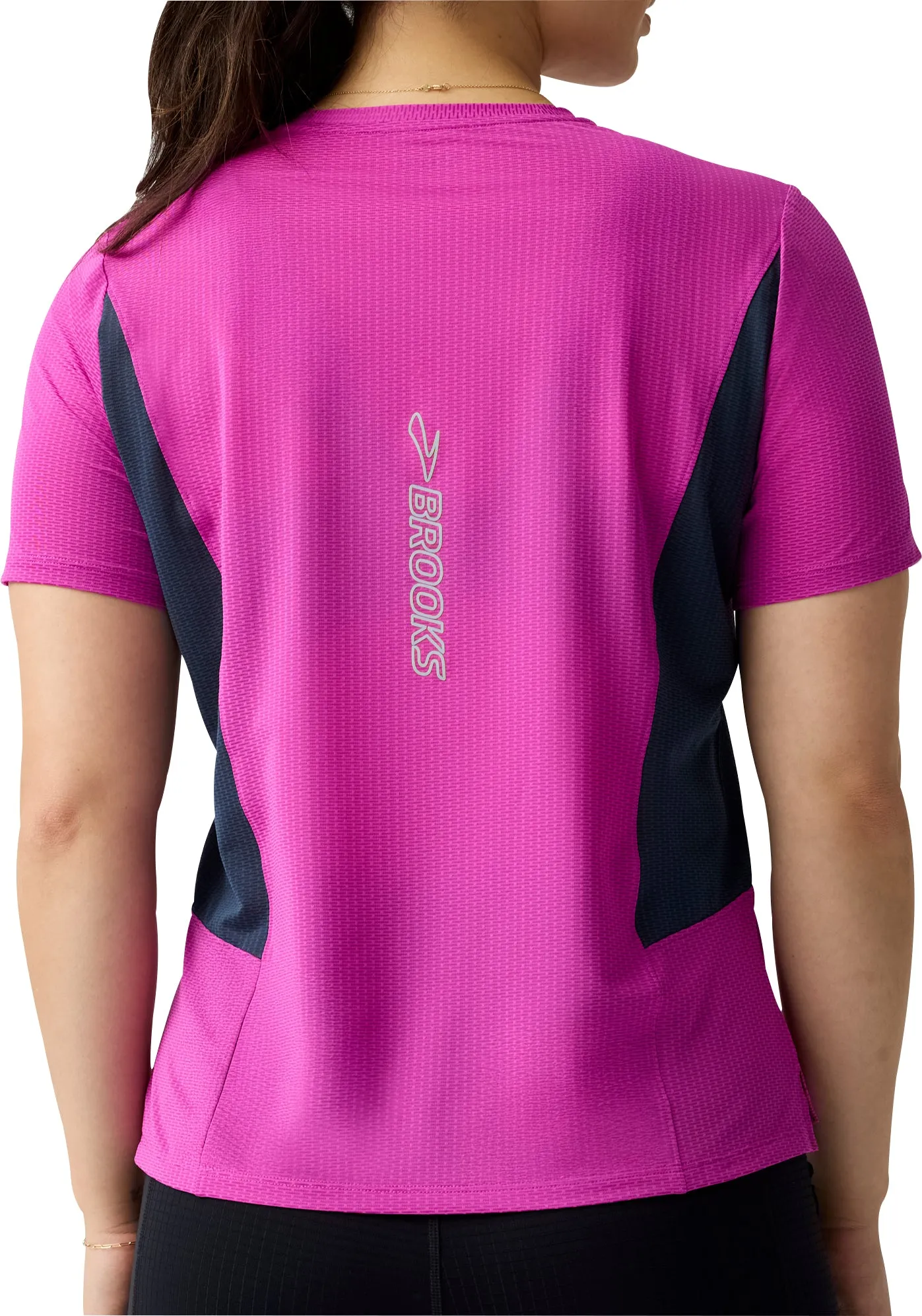 AntiPilling Brooks High Point 2.0 Short Sleeve Womens Running Top - Purple