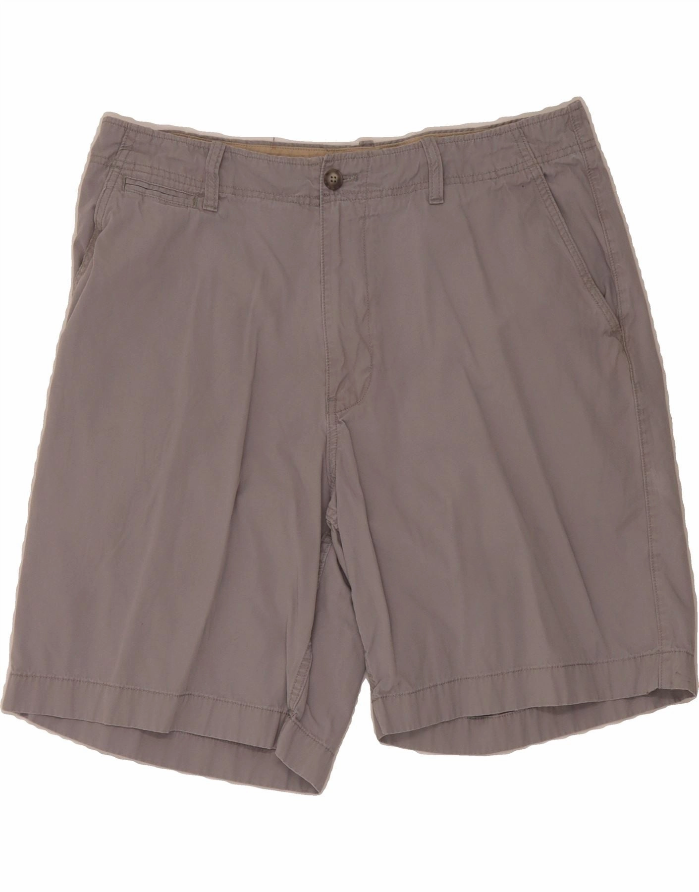 J. CREW Mens Chino Shorts W36 Large  Grey Cotton Convertible Length