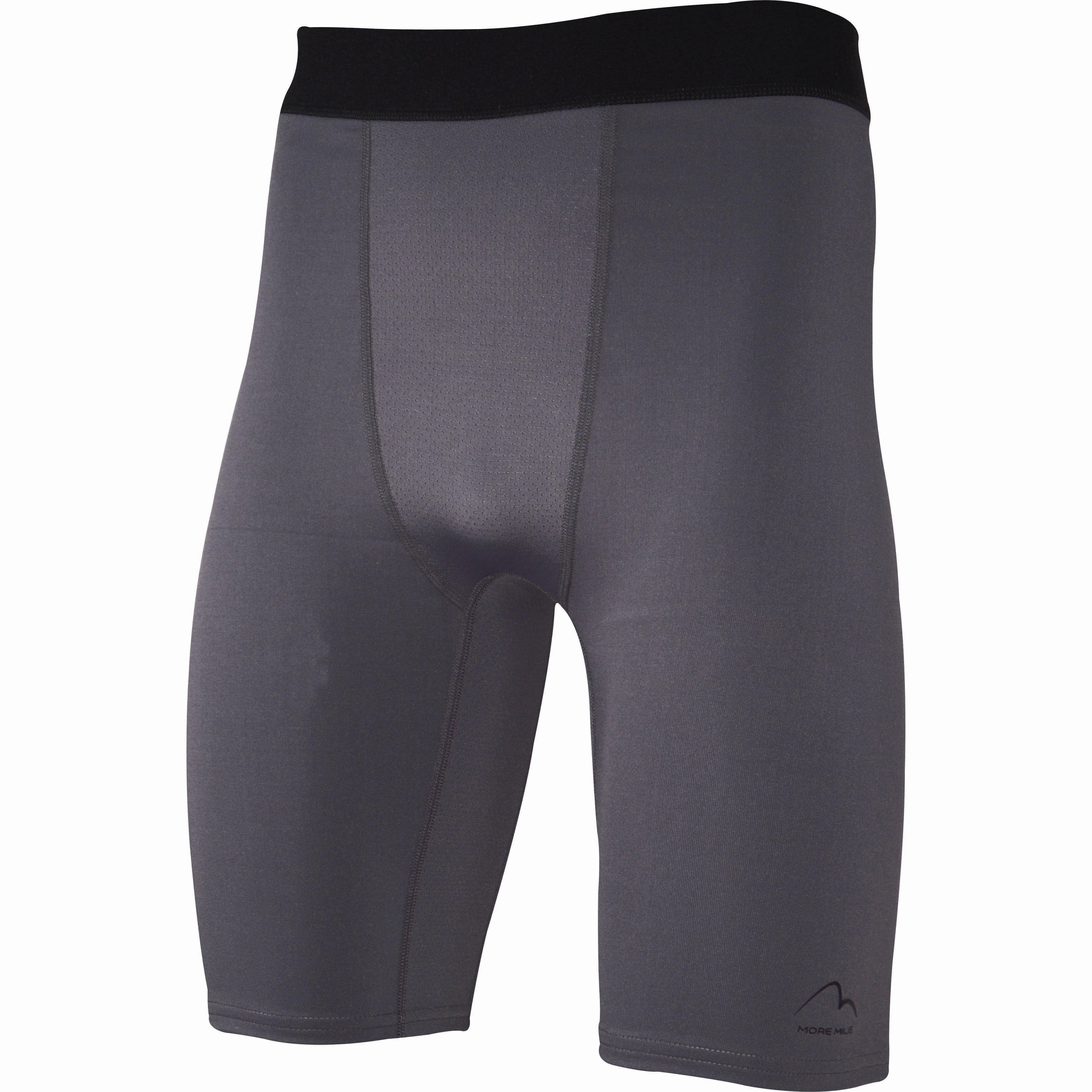 All Purpose Wear More Mile Warrior Baselayer Mens Short Running Tights - Grey