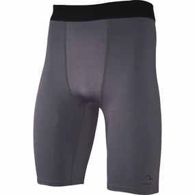 Seam Free Construction More Mile Warrior Baselayer Mens Short Running Tights - Grey